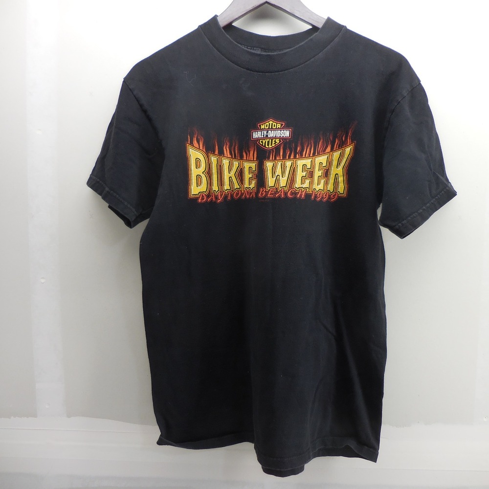Vintage 1999 Harley Davidson Bike Week‎ Daytona Beach T-Shirt Black Mens M USA